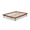 Baxton Studio Karine Walnut Brown Finished Wood Full Size Platform Bed Frame 156-9801